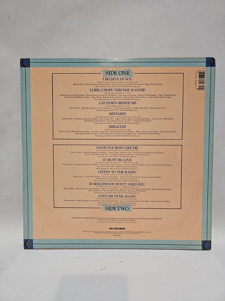 The Best Of Don Williams, Volume III LP MCA Records 1984-Excellent! - image 2 of 3