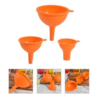 3 Pcs Küchen Gadgets Wiederverwendbarer Trichter Haushaltswaren