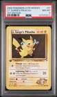 Pokemon 2000 Gym Heroes Lt. Surge's Pikachu 1st Edition #81/132 PSA 8