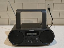 Sony ZS RS60BT Stereo Boombox CD Bluetooth AM/FM Radio MP3 USB Aux - TESTED