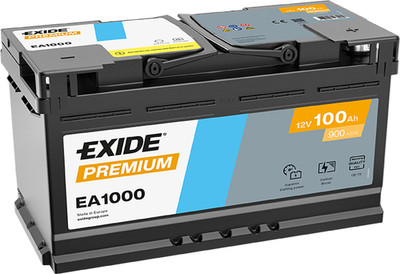 Exide EA1000 Premium Carbon Boost 100Ah Autobatterie 600 402 083