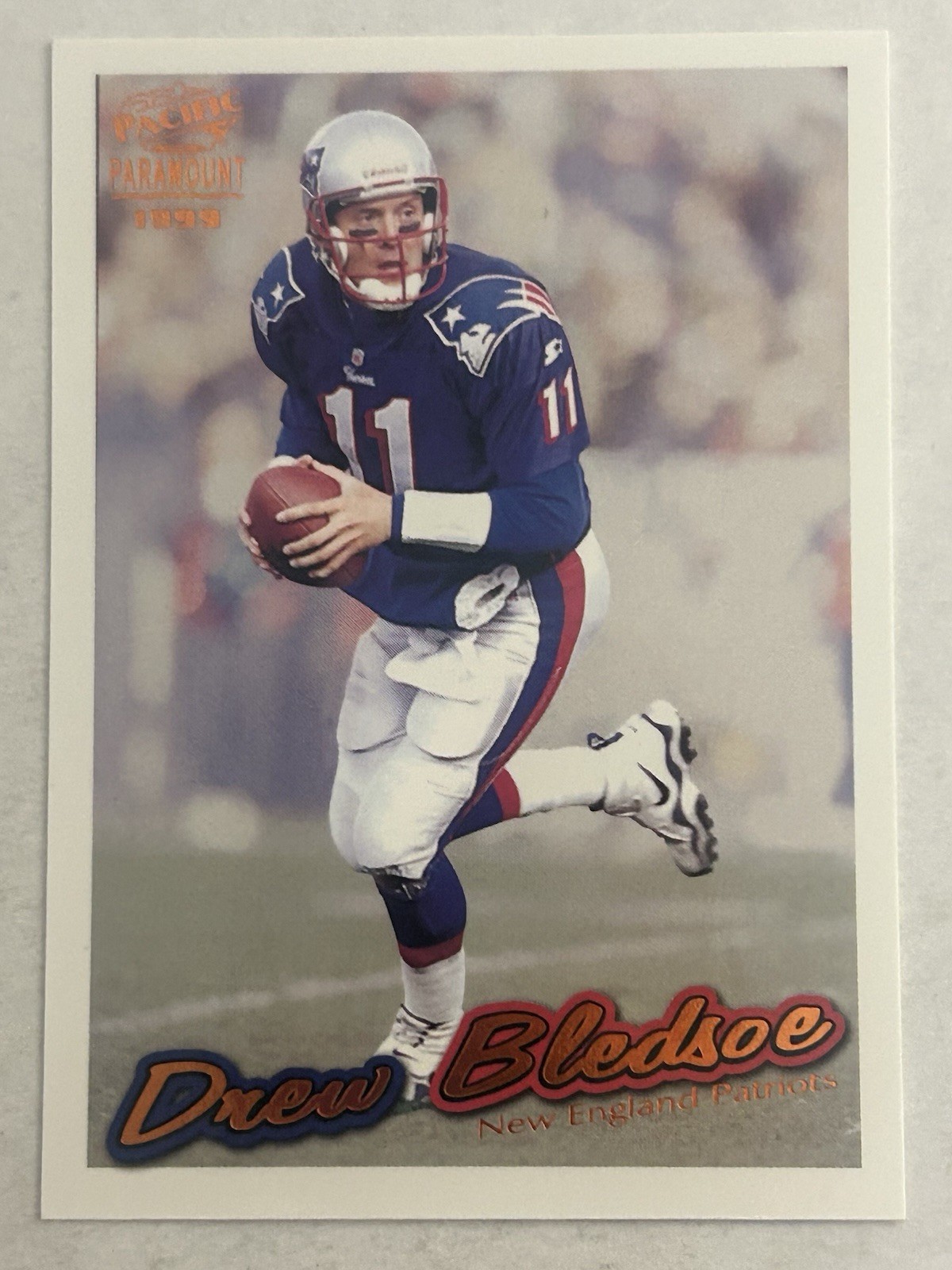 1999 Pacific Paramount Drew Bledsoe #139 New England Patriots M2
