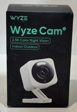 Wyze - Cam V4 2.5k QHD WiFi, Indoor/Outdoor, Wired Security Camera with Color...