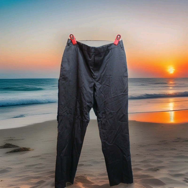 L.L. Bean Men's Pants Natural Fit Size 38 100% Cotton 0 F J T 9 RN#71341.Navy