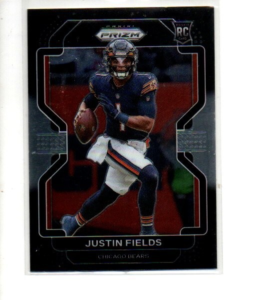 2021 Panini Chronicles - Prizm Black Justin Fields #PB-3 (RC)