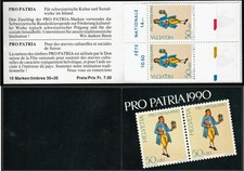 Schweiz MiNr.: MH O-87  ** postfrisch Pro Patria 1990