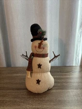 16 Primitive Snowman with Sandbag Bottom Christmas Decor
