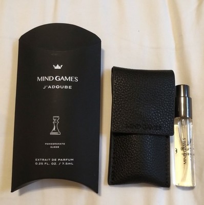 NIB MIND GAMES J'ADOUBE EXTRAIT DE PARFUM SPRAY TRAVEL .25 FL OZ 7.5 ML + POUCH