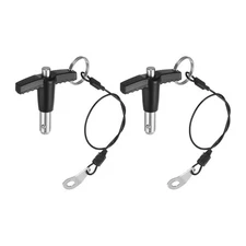 2Pcs T Handle Lock Pins, 8mm x 10mm Stainless Steel Button Quick Release Pin