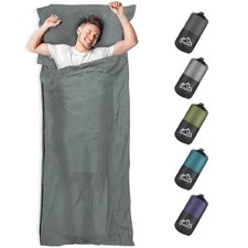 Sleeping Bag Liner, Adult Sleep Sack Travel Sheets, Lightweight Single and ...