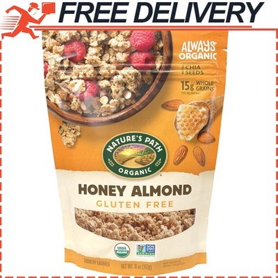 Nature's Path Organic Honey Almond Granola, 11 oz, Gluten Free, NonGMO