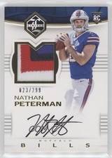 2017 Panini Limited Rookie 23/299 Nathan Peterman #134 Patch Auto 0jq1