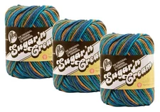 Bulk Buy: Sugar 'n Cream 100% Cotton Yarn (3-Pack) Ombres, Prints, Scents & S...