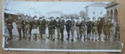 Italian volunteers, musket practice in street. Orig WW1 photo circa 1915.