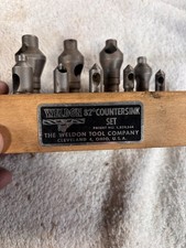 Vintage Weldon 82° Countersink Set – 9 Pieces – Made in USA