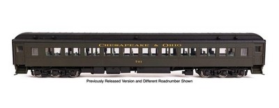 Walthers Proto HO Scale ~ 82' Heavyweight Paired-Window Coach ~Chesapeake & Ohio