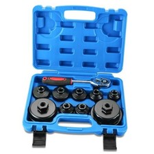 10PC Oil Filter Wrench Set, Metric Oil Filter Cap Socket Kit, 3/8" Drive,