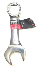 Sunex 993032 1" Polished Stubby Wrench Combination Standard Open Box End SAE