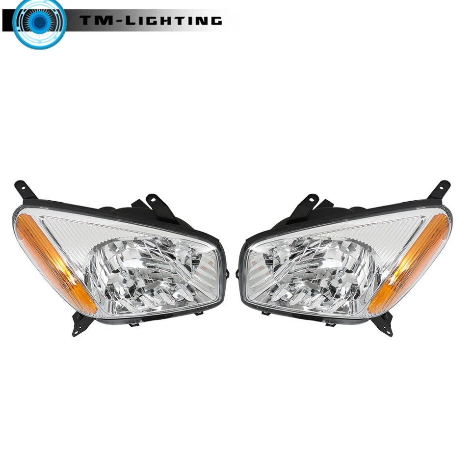 Conjunto de faros halógenos cromados lado derecho e izquierdo para Toyota RAV4 2001 2002 03 Foto 2 de 4