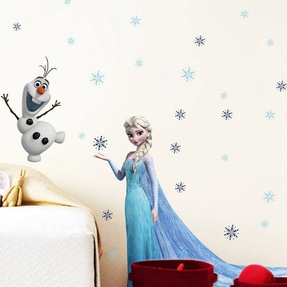 Eiskönigin 2 Elsa Olaf Wandtattoo Wandsticker Frozen Wandaufkleber Kinderzimmer  - Bild 3 von 4