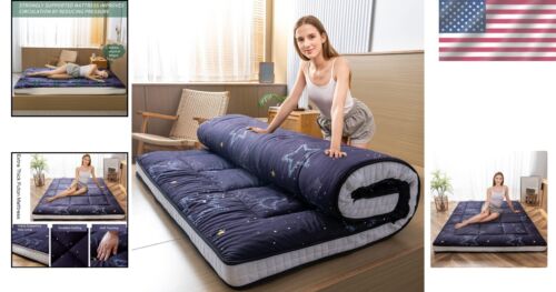 Versatile Black Moon and Star Sleeping Pad - Perfect for Bedrooms and Camping - Picture 2 of 10