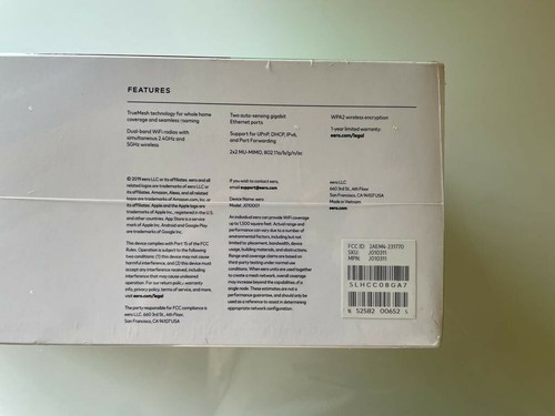 eero mesh J010311 AC Dual-Band Wi-Fi 5 System (3-Pack) - White - 第 6/10 張圖片