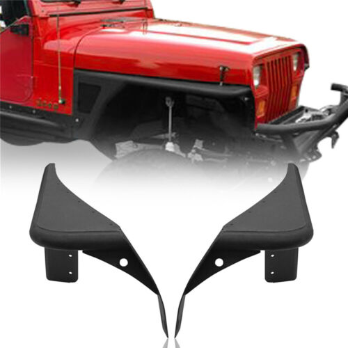 Flat Armor Style Front Fender Flares Wheel Guards For Jeep Wrangler YJ 1987- 1995 782950224766 | eBay