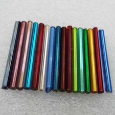 30mm Glass Bugle Beads Craft Jewellery Hex Faceted 15 Colour BUY 10g Or 20g 485D
