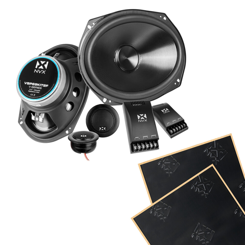 Компонентные динамики NVX VSP69KIT2F мощностью 300 Вт RMS 6x9 с функцией демпфирования звука 2119000₽