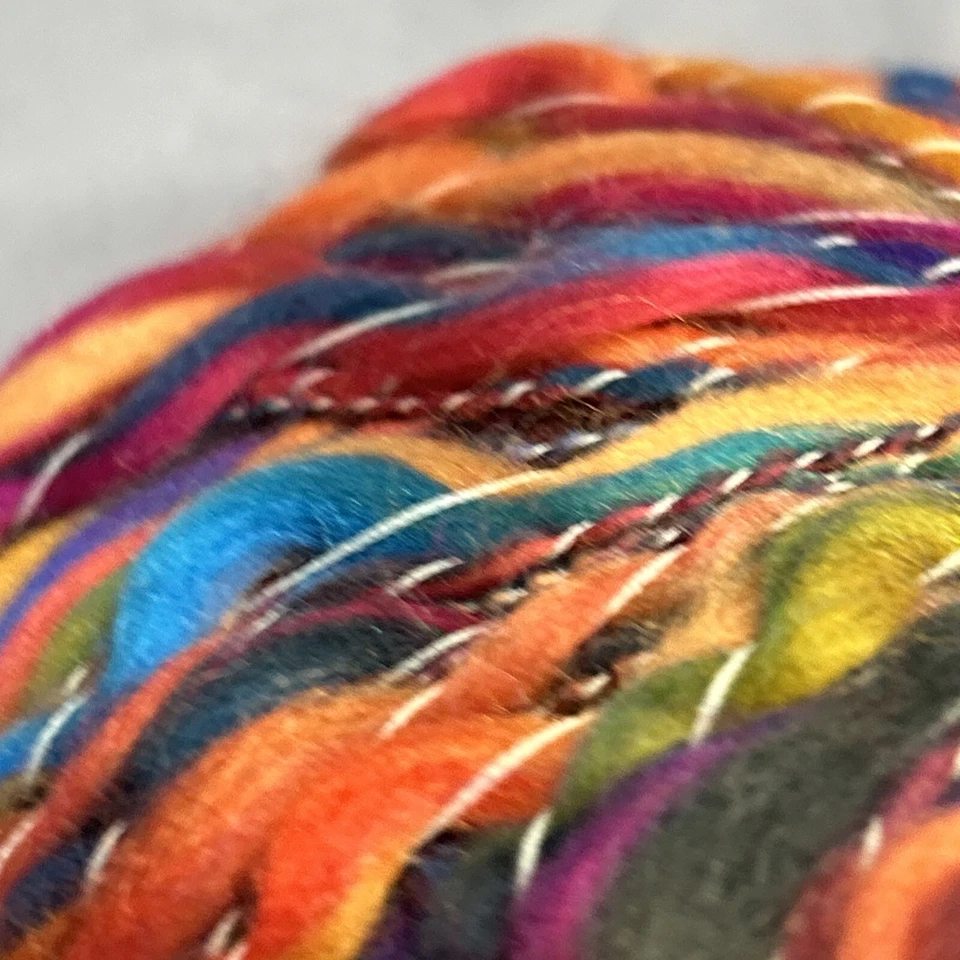 Laines Fonty Yarn Ball Skein Multi Colored Acrylic 100 Grams Color #423 France - Image 4 of 4