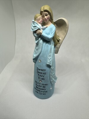 Angel Star 2012 Sweet Smiles Tiny Toes Baby Boy Angel Guardian Figurine