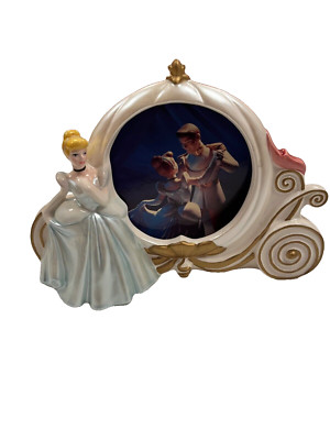 Vintage Disney Hand Painted Cinderella Picture Frame -Schmid