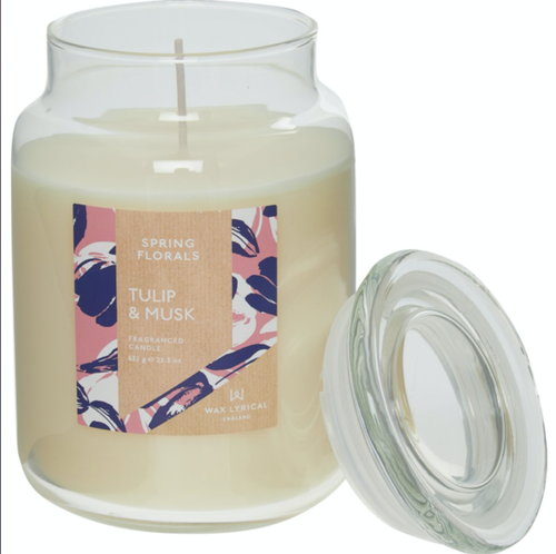 WAX LYRICAL Cream Tulip Musk Candle 632g