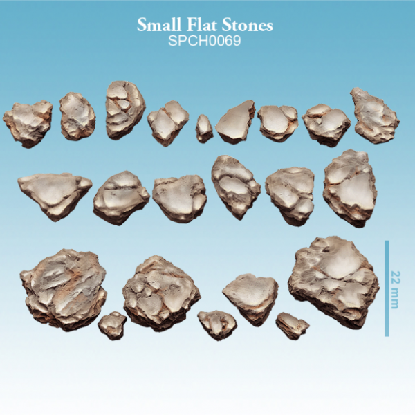 Spellcrow miniatures 28mm Miniature Terrain: Small Flat Stones (