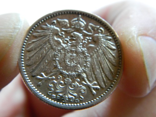 1903 1 One Mark G Silver .900 - Wilhelm II - German Reich - Germany - high AU - 第 1/9 張圖片