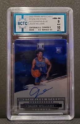 2022-23 Panini Impeccable Jalen Williams Rookie RC Auto 57/75 
