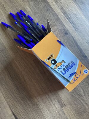 BIC Cristal 1,6 mm FETT/GROß Blau Kugelschreiber, BIC NR: 880656 (BOX MIT 50 STIFTEN)
