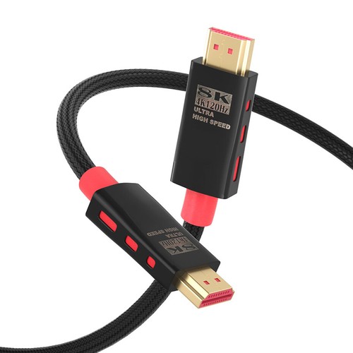 Ultra HD 8K HDMI 2.1 Cable 3m 120Hz High Speed HDR ARC&Short Angled 4K HDMI 2.0 - Picture 2 of 13