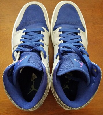 Air Jordan 1 Mid Matte Silver Laser Purple 554724-008 Men’s 8 Sneakers Buy Air Jordan 1 Mid  main image 3