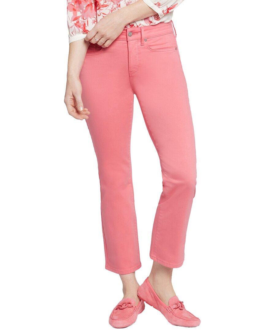 Женские джинсы Nydj Marilyn Pink Punch с прямыми штанинами 4
