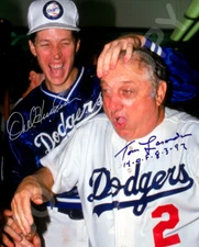 Tommy Lasorda / Orel Hershiser Autographed 8x10 Signed Reprint Photo Dodgers HOF