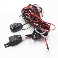 Universal Relay Harness Wire Kit Led Onoff Switch For Fog Lights Hid Worklamp