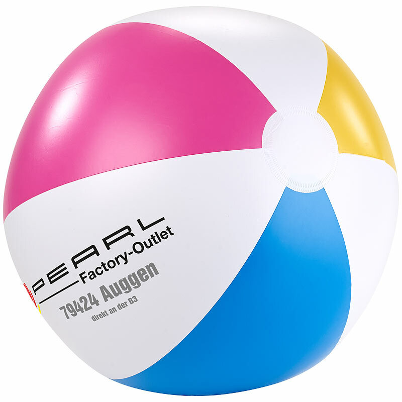 4 Aufblasbare Wasserbälle 33 Cm – Mehrfarbig, Aus PVC, Für Strand, Pool & See