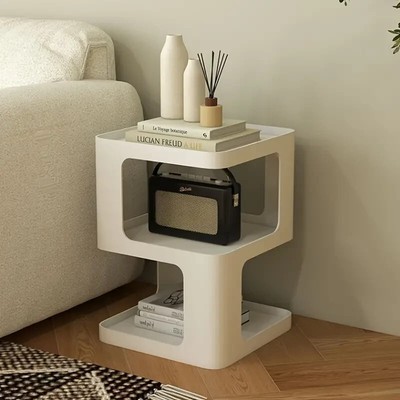 Space-Saving Modern Plastic Coffee Table - Easy Assembly, Multi-Functional Desig