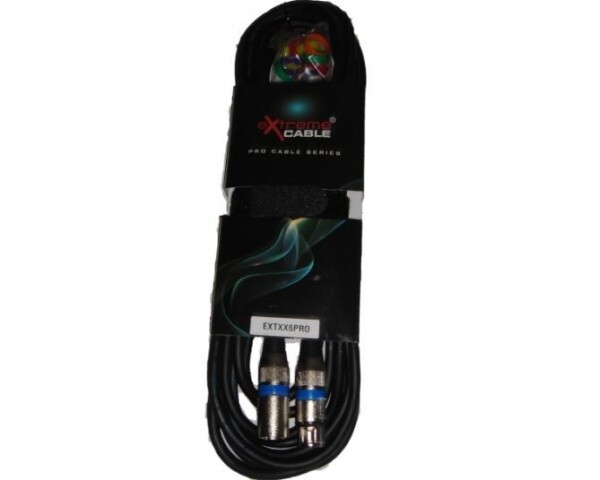 EXTREME CAVO MICROFONO/CASSE 6 METRI 1 CONNETTORE XLR MASCHIO 1 FEMMINA + STRAP