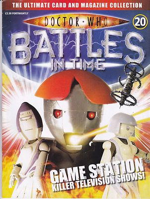 DOCTOR WHO BATTLES IN TIME MAGAZINE NO 20 GAME STATION KILLER TELEVISION SHOWS !