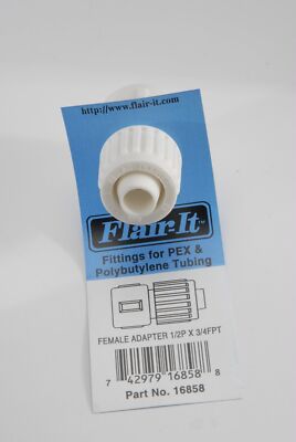 ELKHART SUPP 1PC FEMALE ADPT 1/2'PX3/4- 16858