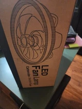 TCFUNDY 18" Ceiling Fan with Night Lights Modes - White