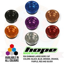 Hope RX4 Large Bore Cap For Shimano Mineral Oil Brake - All Colors - Brand New