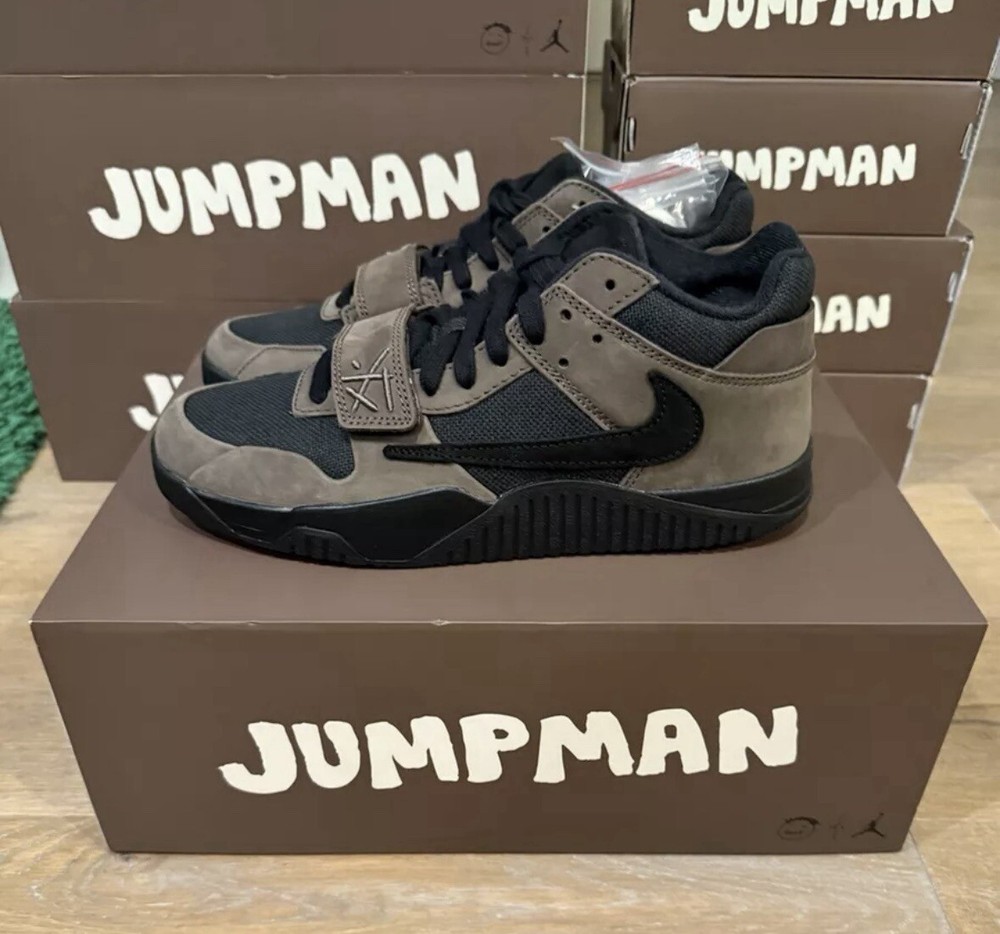 Travis Scott × Nike Jordan Jumpman Jack TR Dark Mocha Sz 12C Kids PS FJ2851-204